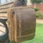 Full Flap Oil Pull-Up Leather Backpack and Crossbody Bag for Men and Women - Durable, Stylish with 3 in 1 Option