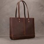 Premium Crazy Horse Leather Tote – Elegant & Versatile Women's Shoulder Bag