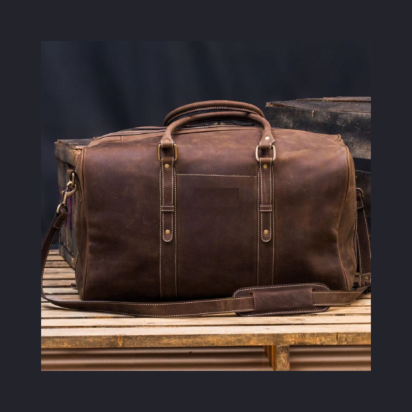 Genuine Oil Pull-Up Leather Duffle Bag with High-Quality Leather and Expert Craftsmanship (Copy)