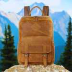 Men’s & Women’s Oil Pull-Up Leather Backpack – Classic Style with Modern Function