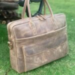 Full-Grain Oil Pull-Up Leather Messenger Bag – Elegant & Sturdy