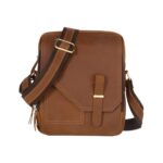 Stylish Crazy Horse Leather Satchel Bag – Vintage Crossbody Shoulder Bag for Men & Women