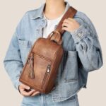 Stylish Women's Leather Sling Bag – Crossbody, Durable & Trendy