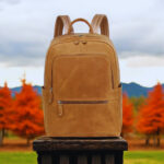 Oil Pull-Up Leather Backpack – Classic Style with Modern Functionality