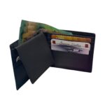 Full-Grain Bifold Leather Single Flap Wallet – Minimalist & Durable Design