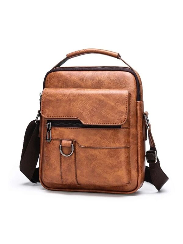 Full Grain Leather Crossbody Bag – Unisex, Durable & Stylish Shoulder Bag