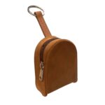 Small Handmade Oil Pull-Up Leather Coin Bag with Keychain – Unique, Classic & Durable