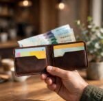 Handmade Slim Leather Wallet – Full-Grain Bifold with Cash & Card Slots - Image 2