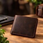 Handmade Slim Leather Wallet – Full-Grain Bifold with Cash & Card Slots