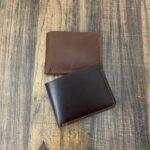 Handmade Slim Leather Wallet – Full-Grain Bifold with Cash & Card Slots