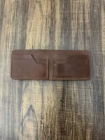 Handmade Slim Leather Wallet – Full-Grain Bifold with Cash & Card Slots - Image 4